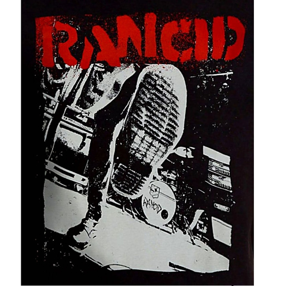 Rancid Boot Kick Logo punk rock T-shirt L XL NWT - Picture 2 of 3